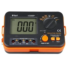 Aidetek VC60B+ Digital Insulation Tester 1000V High Voltage 2000Mohm Range USA