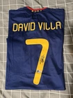 David Villa Signed Spain Adidas 2010 World Cup Soccer Jersey (Beckett Certified)