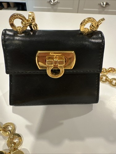 Salvatore Ferragamo vintage Mini Leather Bag With Gancini Waist Or Shoulder Bag