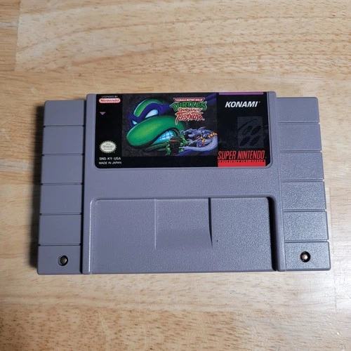 Teenage Mutant Ninja Turtles Tournament Fighters SNES Super Nintendo 1993 Tested