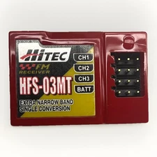 Hitec 22175 HFS-03MT 3 Channel Narrow Band Surface FM Receiver 75MHz
