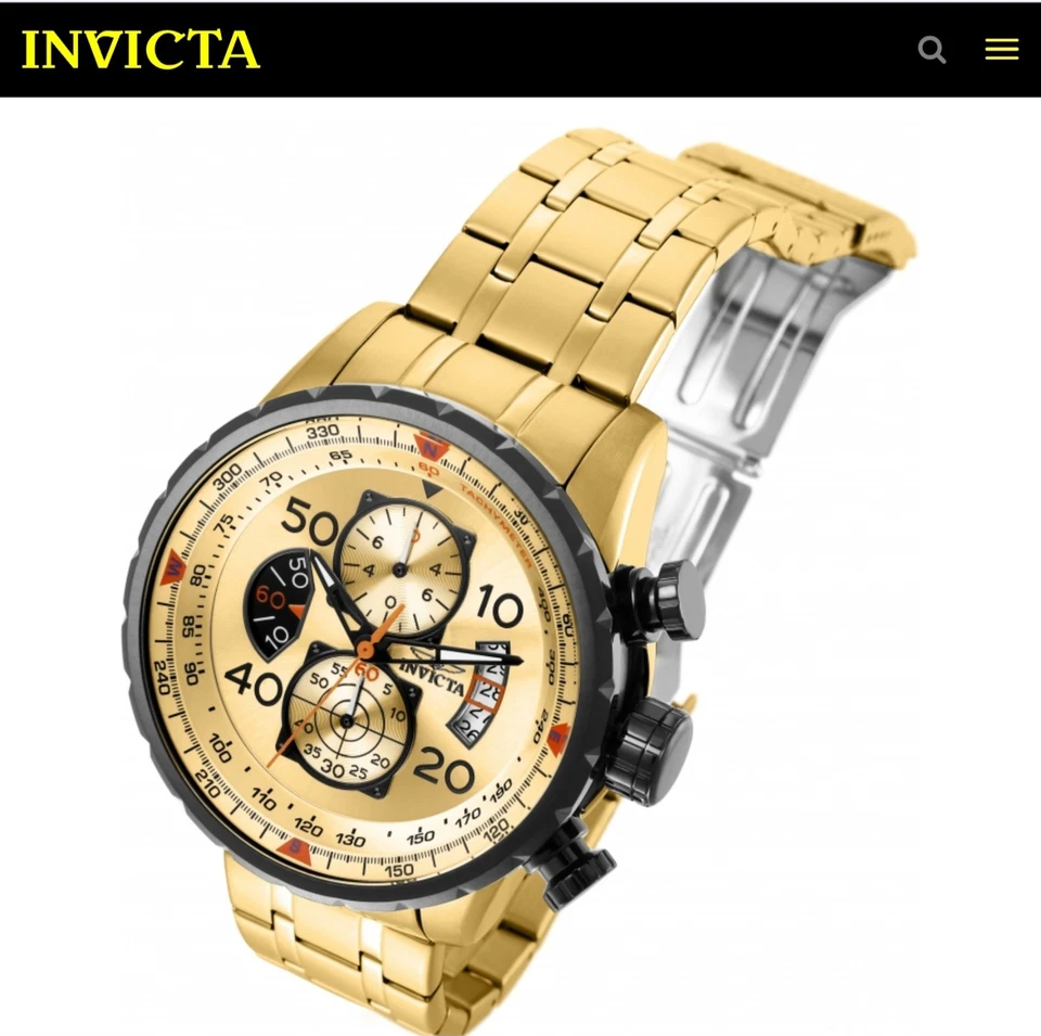 Reloj de cuarzo Invicta Aviator para hombre modelo No. 17305 Foto 2 de 4