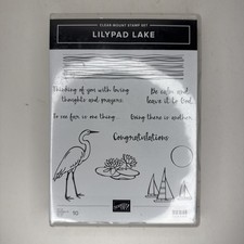 Stampin Up Lilypad Lake Set of 10 Clear-Mount Stamp Set Rubber 146496 Brand New