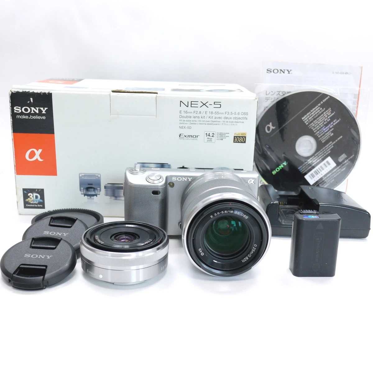 Sony Alpha Nex-5 Digital Cameras 14-16.9 MP Maximum Resolution for