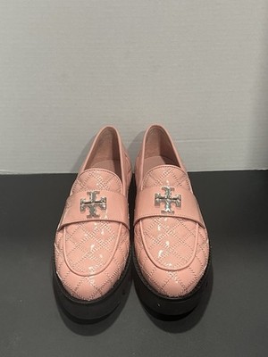 TORY BURCH MINI EVERLY CHUNKY LOAFER PATENT LEATHER ROSE SACHET