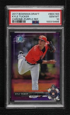 2017 Bowman Draft Chrome Purple Refractor 94/250 Kyle Tucker #BDC-183 8sr