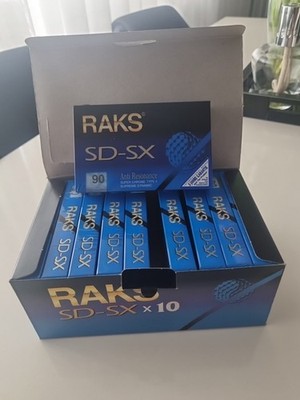 RAKS SD-SX 90   10er Pack Audiokassetten | Typ II Chrome | Vintage | Neu & OVP