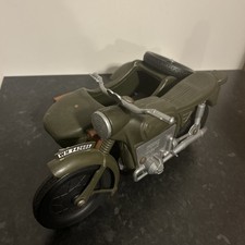 Vintage Action Man Cherilea German Motorcycle Motorbike And Sidecar 
