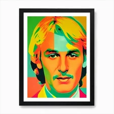 Alan Alda Colourful Pop Movies Art  Framed Wall Art Poster Canvas Print Picture