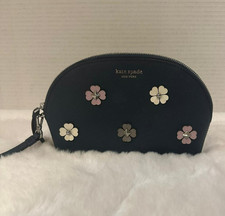 Kate Spade New York Cameron Flower Appliqu  Medium Dome Cosmetic Case