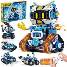 5 in 1 STEM Robotics Kit for Kids 8-12, APP  Remote Control Robot Building Kit,