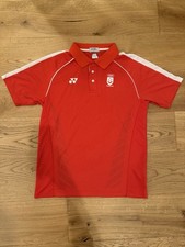 Official Yonex Singapore National Olympics Council Climalite Jersey Shirt L Red