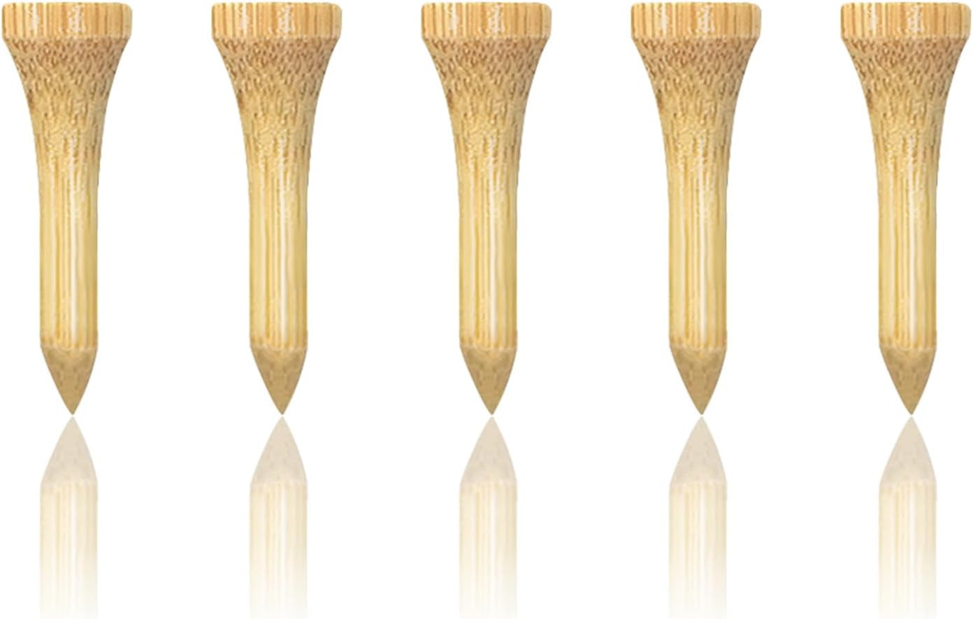 Tees 1-1/2 Inch 100 Count, 1.5" Short Golf Wood Bamboo Tee..
