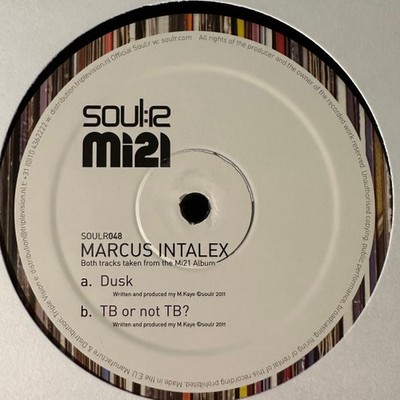Marcus Intalex - Dusk / TB Or Not TB - Vinyl Record 12 - F4593z