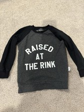 Raised At The Rink Kids Long Sleeve Sweater.