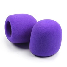 Fielect 2Pcs Microphone Cover Sponge Foam Mic Cover Handheld Microphone Winds...