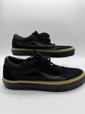 Vans Old Skool Suede And Canvas Rasta Women's 7, Men 5.5,  Ethiopia Rastafari