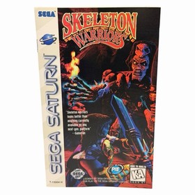 Skeleton Warriors (Sega Saturn, 1996) Disc & Manual w/ Registration Card Tested