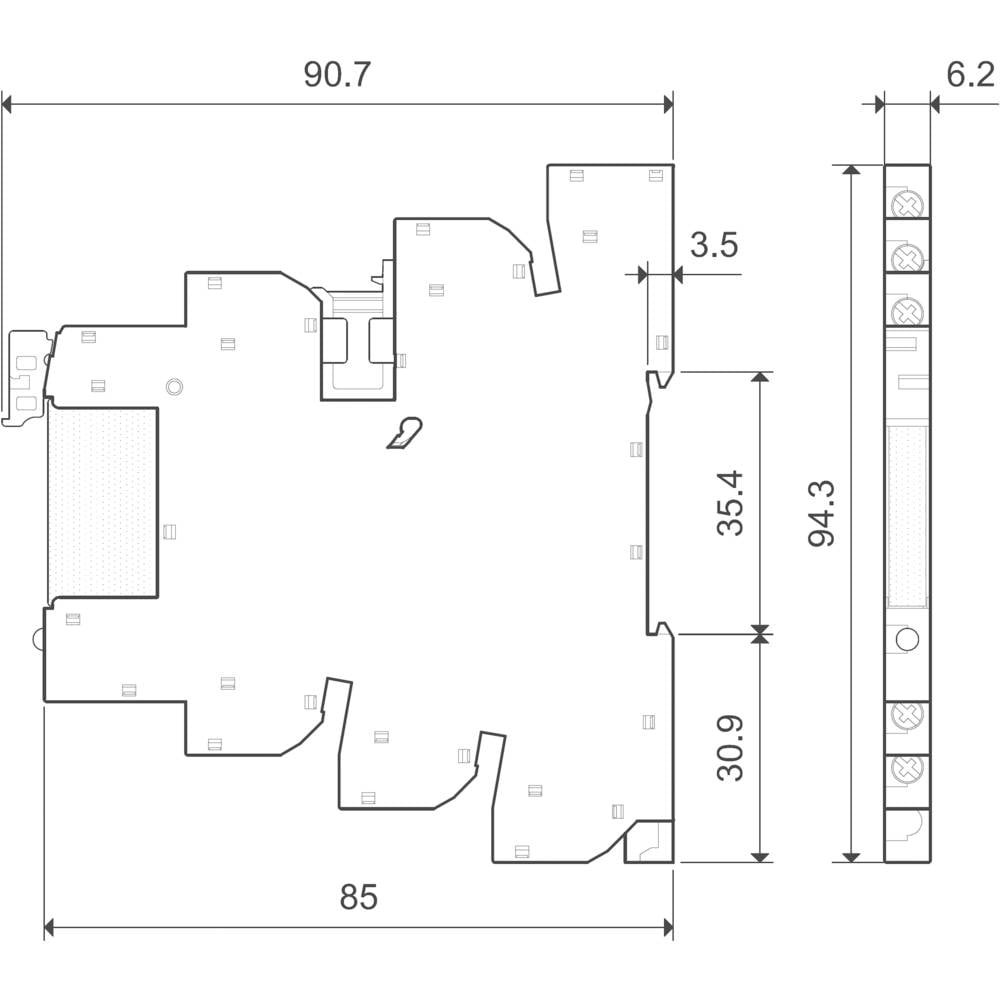 Interfaces Finder MasterPLUS relais NO 250V pour automates API - 3