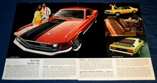1970 Ford Mustang Mach I Boss 302 Original Dealer Advertisement Print Ad 70