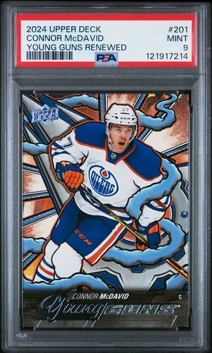 2024-25 UPPER DECK CONNOR MCDAVID YOUNG GUNS RENEWED PSA 9 [14] G12