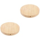  2pcs Table Lamp Wooden Base Solid Wood Lamp Base Replacement Solid Wood Lamp