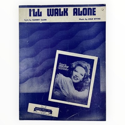 Ill Walk Alone Sheet Music Dinah Shore Follow The Boys 1944 Mayfair Music Corp