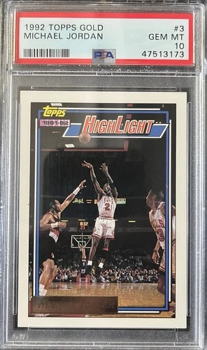 Jordan 1992 Topps Jordan #3 Gold