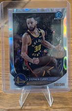 steph curry bowman chrome lava refractor 202/399