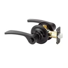 Scandinavian Kash Black Bed/Bath Door Handle