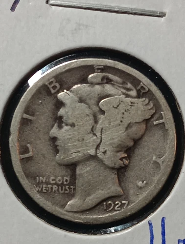 👉1927- Mercury Dime Fine  Choice  #21