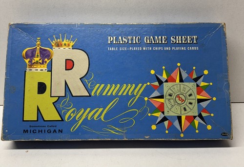 Vintage Rummy Royal Game Sheet Large Mat Only Whitman Co 1937 Tripoley ...