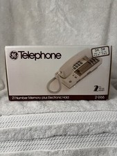 Vintage GE 12-Memory Corded Telephone Model 2-9168A Beige  Original Box  SoldAsIs