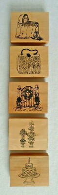5 May Hughes - Paperchase - Holzstempel - verschiedene Designs