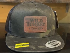 Wild Turkey Bourbon Whiskey Inspired SnapBack - YP Multi Camo Flatbill