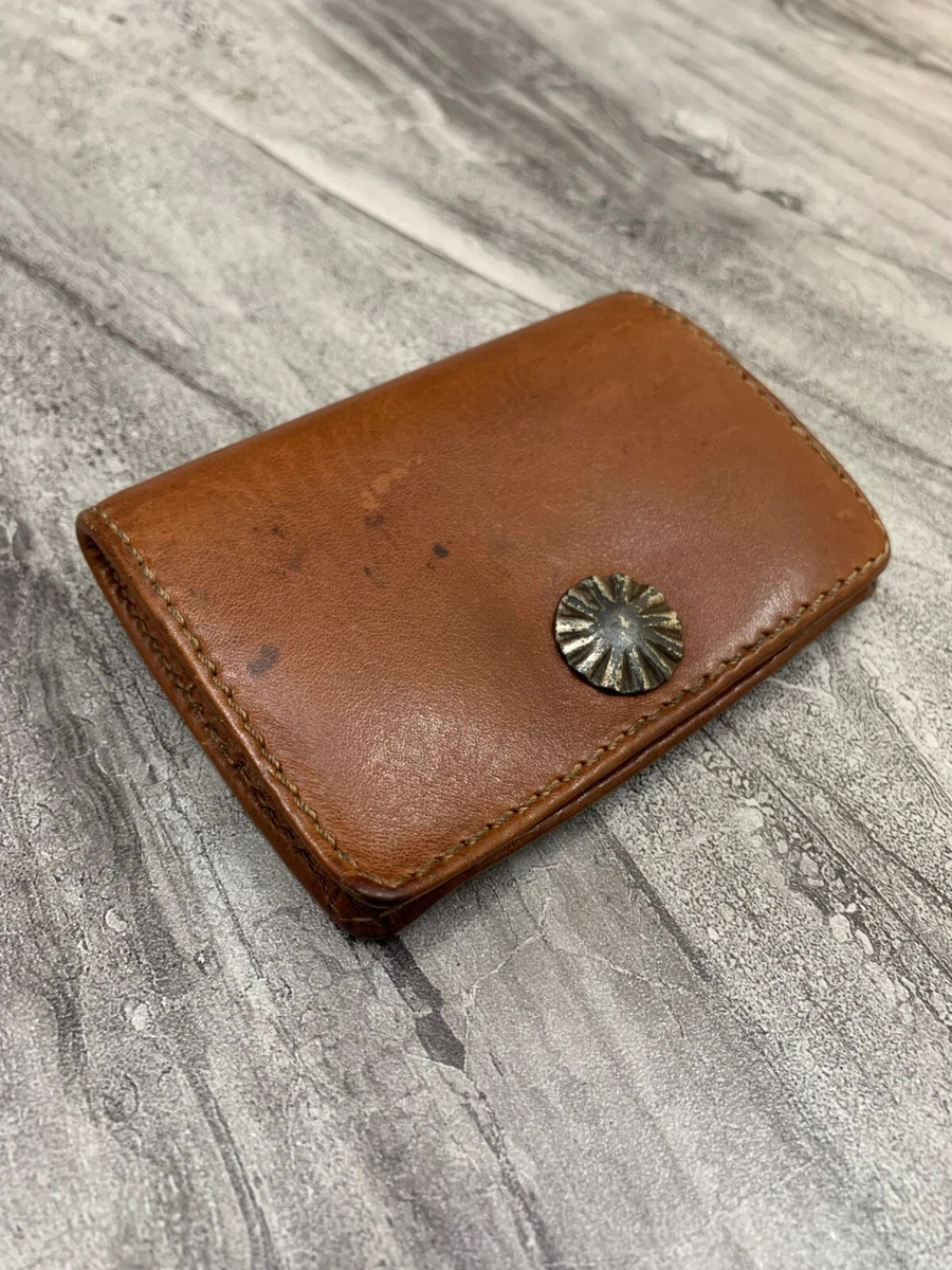 Double RL Ralph Lauren Concho Leather Coin Case Wallet RRL Coin Holder Pouch
