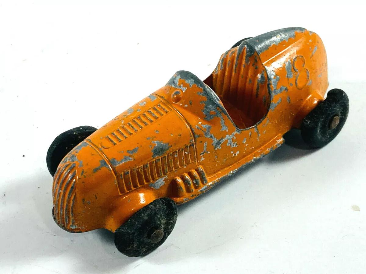 Tootsietoy tootsie toy Orange Race Racing 8 vintage toy car truck