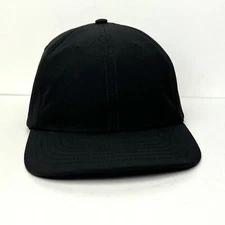 Six Site Gear Plain Black Hat Snapback Trucker Cap Blank Hunting Made USA NWOT