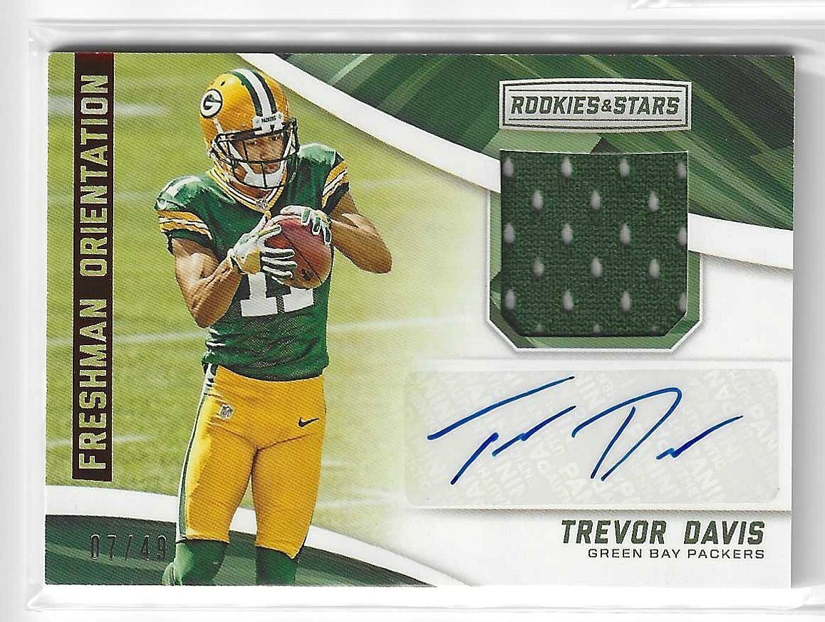 Trevor Davis Panini Encased Cap Patch Autographs #TD Base