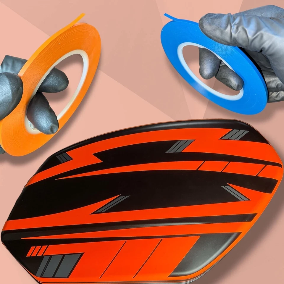 LiME LiNE 1/4" Cinta adhesiva de vinilo flexible Fineline para rayas - Paquete de 3 Foto 2 de 4