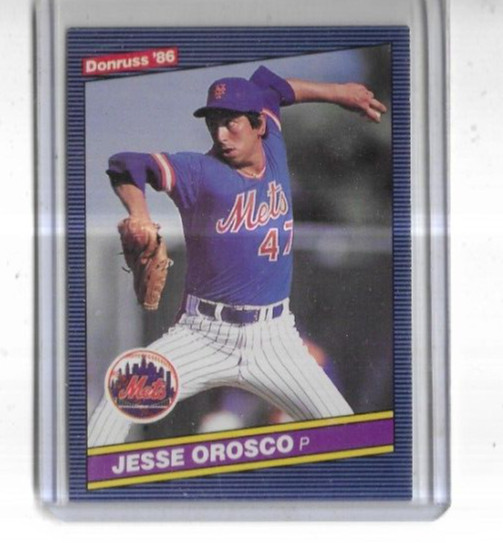 1986 Donruss #646 Jesse Orosco New York Mets