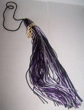 NEW Purple, White,  Black Graduation Tassel Year 2018 charm