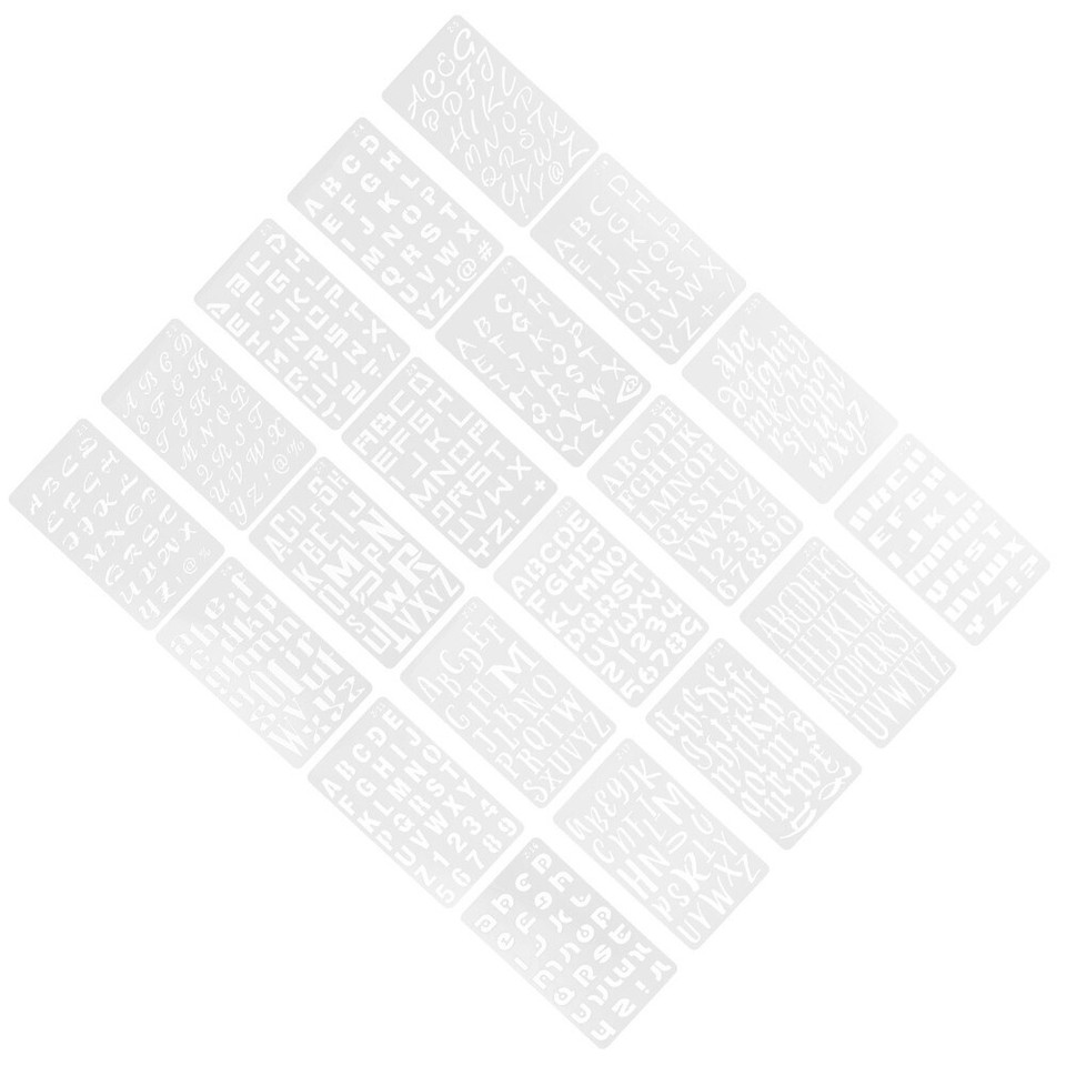 4 Count White The Pet Painting Template Calligraphy Stencils eBay