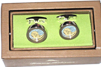 Tommy Bahama Men's Island Map Travel and Sand Novelty Cuff links NIB Free Ship 