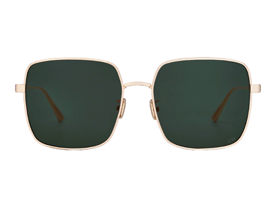 Dior Cannage S1U E0C0 Women's Rose Gold / Green Tinted Sunglasses