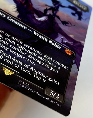 witch king of angmar mtg card MTG Witch-king of Angmar *BORDERLESS* The Lord of the Rings 0423 NM