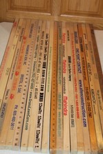 20 SQUARE Yardstick Wood Wooden Ruler Lot Advertising Sign Color Art Craft Hobby
