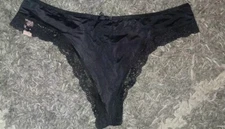 Vs Very Sexy Strappy Bk O Ring thong Panty NEW Xs Black