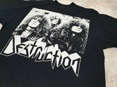 rare Vintage 90s Destruction Shirt Infernal Overkill Thrash Metal