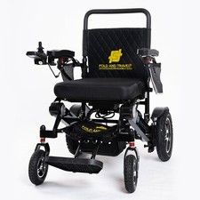 Fold And Travel Lightweight Foldable Remote Control Electric Power Wheelchair